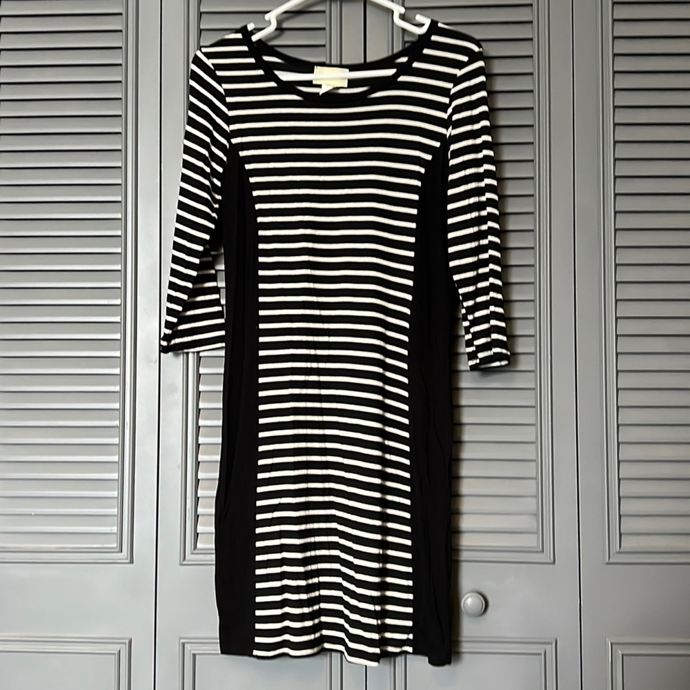 enough about me… : Black/White Jersey Dress - Medium